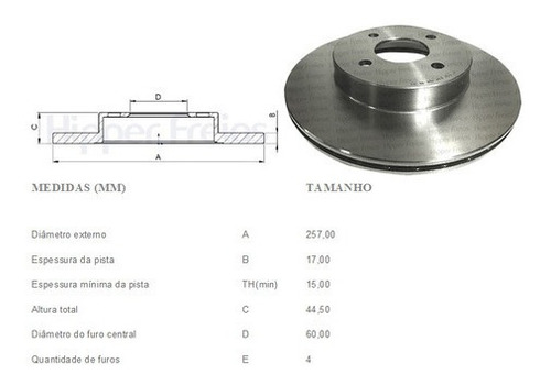 Par De Discos De Freno Chery Face 1.3