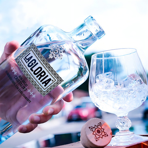 Ron La Gloria Añejo Cristalino, 12 Botellas de 750 Ml
