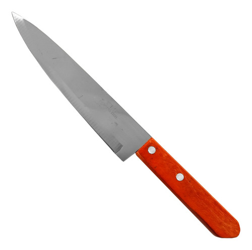 Pack 12 Cuchillo Cocinero 7puLG Filetero Mango Madera Cocina