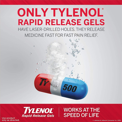 Tylenol Gel Extra Fuerte 500 Mg X 24 Tabletas