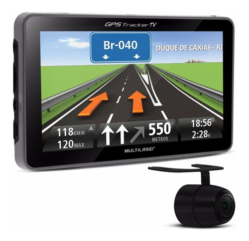 Gps Automotivo Multilaser Tracker Gp035 4,3 Tv Alerta Radar