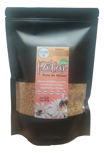 Polen De Abejas 500g Polen De Bosque Nativo Granulado