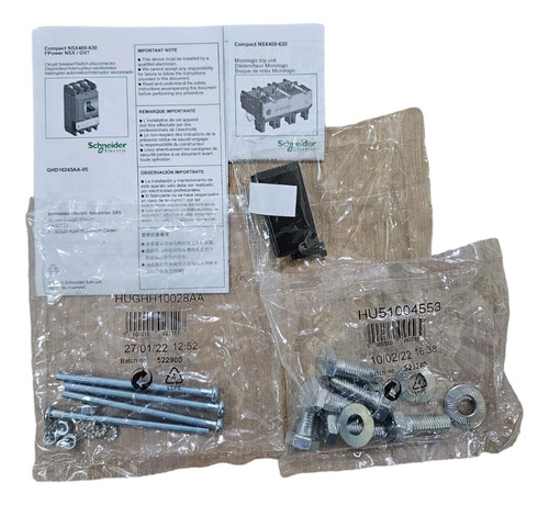 Disjuntor Nsx630l Mic 1.3m 3p 500a C63l31m500 - Schneider