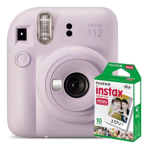 Câmera instantânea Fujifilm Instax Instax Mini 12 + 10 films lilás