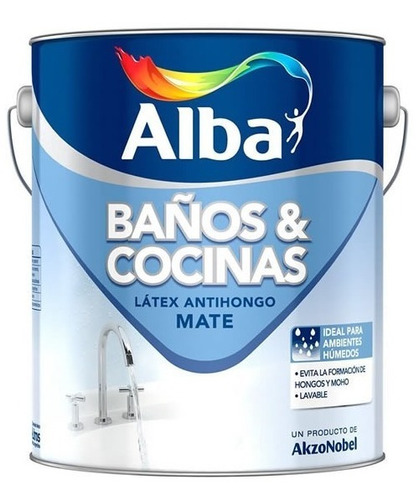 Baños Y Cocinas Antihongo Alba Blanco X 1 Lt