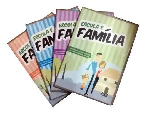 Coleção Pedagógica Escola E Família 4 Dvds