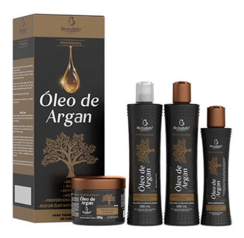 Kit Capilar Profissional Óleo De Argan Bio Instinto