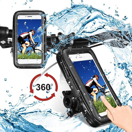 Porta Soporte De Celular Bicicleta Y Moto Impermeable