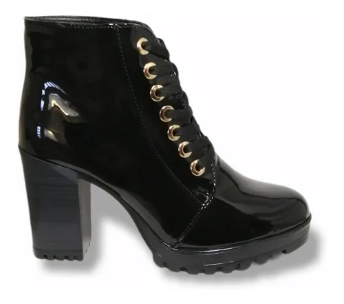 Bota coturno hotsell verniz vizzano