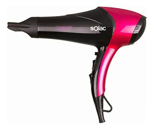 Solac Expert 2200 Ac, Secadora De Alta Potencia Color Rosa