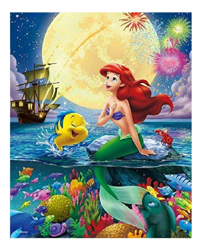 Karyee Kit Pintura Numero Princesa Sirenita Ariel 16.0 X In