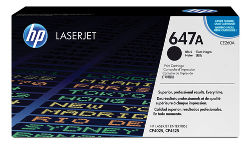  Tóner Hp 647a Negro Laserjet Original (ce260a)