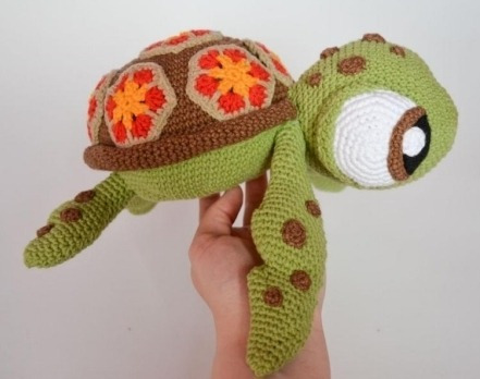 Patrón Para Tejer Tortuga Amigurumi A Crochet 