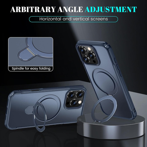 Funda Magnética Anillo Soporte Uso Rudo Para iPhone 12/13/14