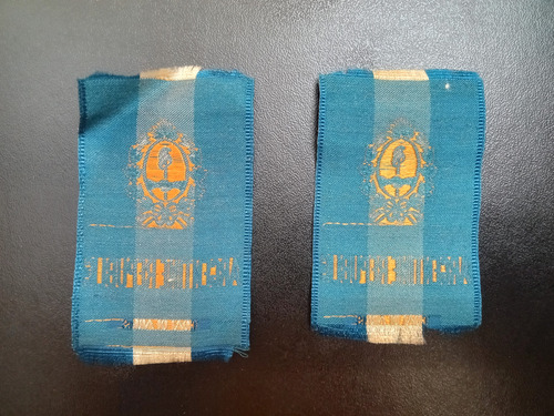 Escudo De Armas República Argentina Impreso En Tela 7x4,5 Cm (Usado)