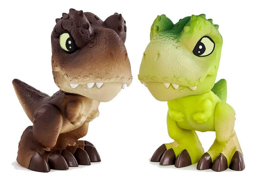 Dino T-rex Verde E Marrom Baby Dinos - Pupee