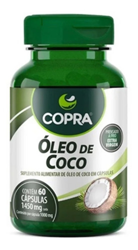 Oleo De Coco Extra Virgem Copra - 60 Capsulas 1000mg