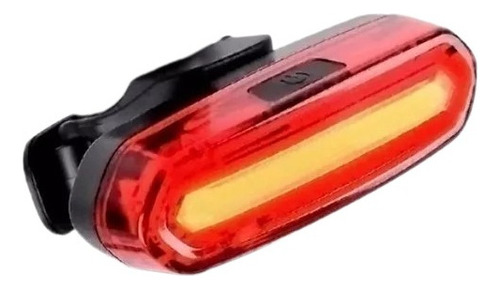 Sinalizador Lanterna Farol Traseiro Para Bike Usb 3 Cores Cor Vermelho