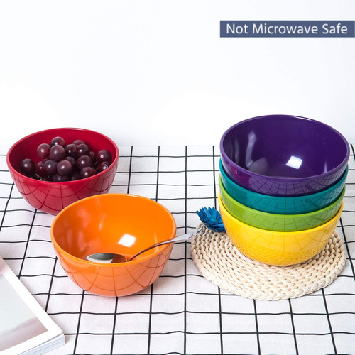 Tazones De Melamina Kx-ware, Melamina, Colores Surtidos, 6 U