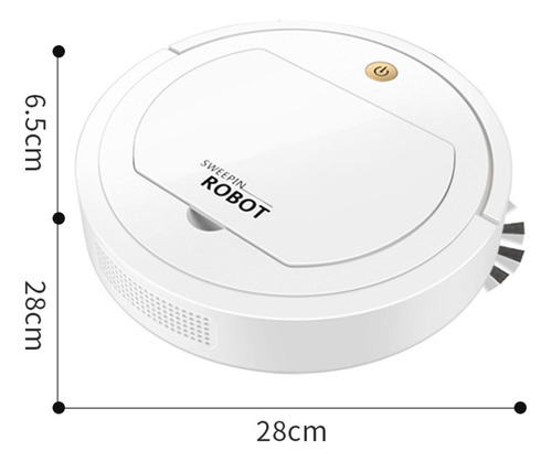 Robot Aspirador 3 En 1, 1200 Mah, Silencioso Para Pelo De
