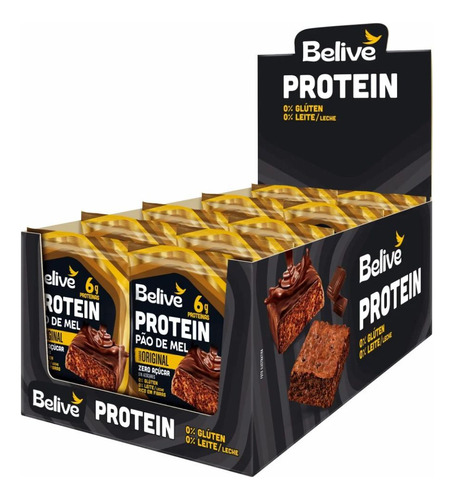 Belive Protein Pão De Mel Zero 45g Dp10 Un