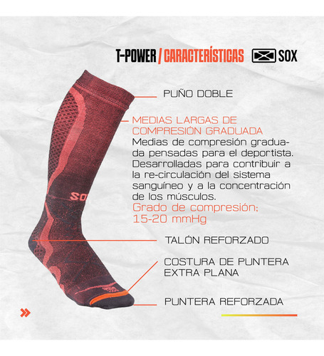 Medias Compresión 15 20 Running Fitness Ironman Sox T-power