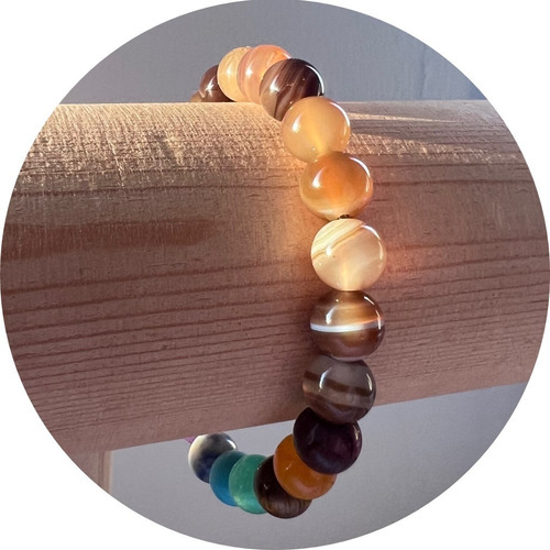 Pulsera De Protección Agata Botswana