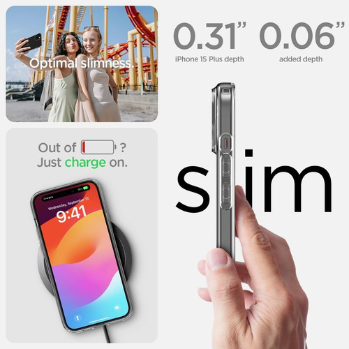 Capa Case Original Spigen Liquid Crystal Para iPhone 15 Plus