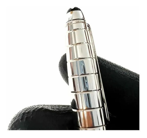 Caneta Mont Blanc Solitaire Platinum Facet Esferográfica