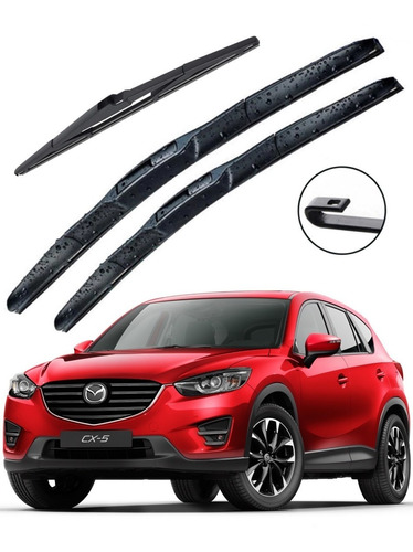 3 Plumas Limpiaparabrisas Mazda Cx5 Cx-5 2014 2015 2016 2017