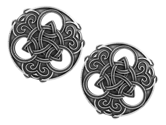 2 Piezas Antiguo Medieval Vikingo Celta Broche Abrigo Chal 