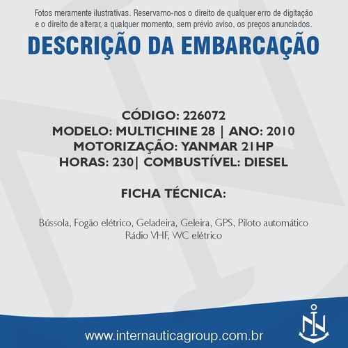 Imagem 2 de 13 de Veleiro Multichine 28 2010 Carabelli Bb Beneteau Delta