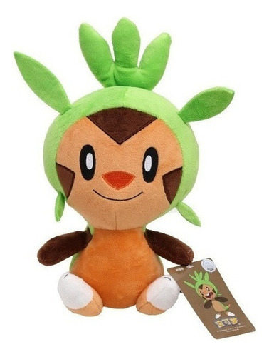 Peluche Original Pokémon Chespin, 29 Cm, Hipoalergénico