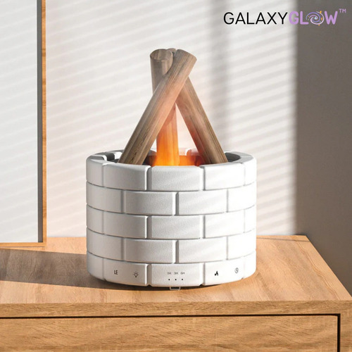 Humidificador Bonfire Galaxyglow Fogata Difusor Aromatizante Blanco