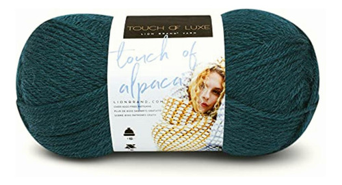 Lion Brand Yarn Touch Of Alpaca Ovillo De Lana, Color Jade