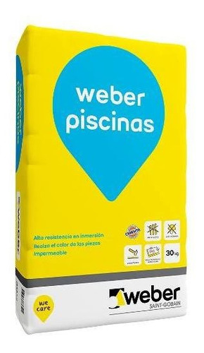 Adhesivo Blanco Alta Resistencia Weber Piscinas