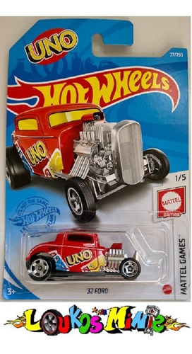 Hot Wheels '32 Ford Mattel Games 27/250 Uno Original Lacrado
