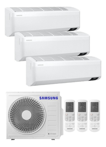 Multisplit Samsung Inverter 3 X 3500w Ue 6.8kw Frio/calor