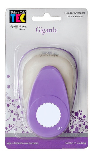 Furador Scrapbook Escalope Circulo Escalopado 31mm Toke Crie