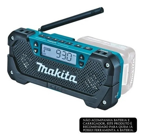 Radio A Bateria 10.8v (12v Max) Makita Mr052 Cor Azul 220V