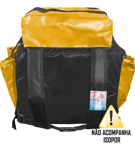 Imagem 2 de 5 de Mochila Lona S Sem Isopor Pizza 35cm Delivery Bolso Térmico