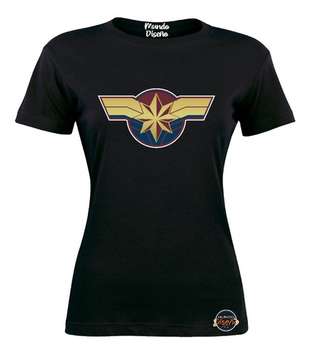 Poleras De Mujer Avengers Capitana Marvel Clásico