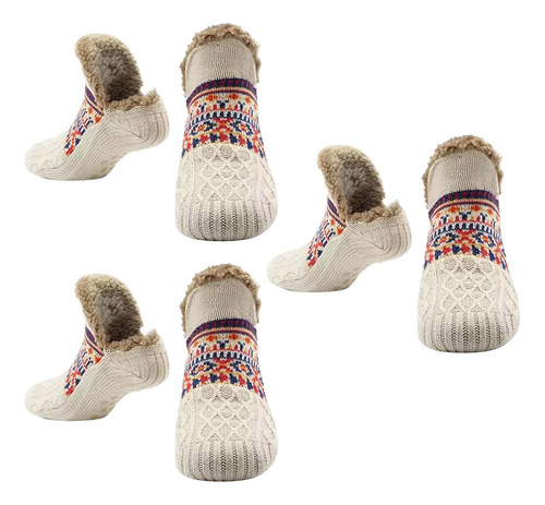 3 Pares De Calcetines Antideslizantes Suaves Para El Hogar,