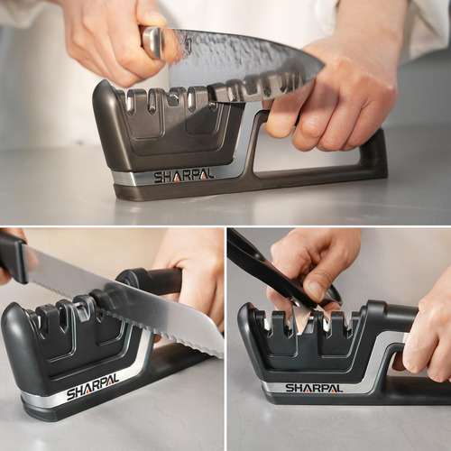 Sharpal 104n Afilador Cuchillos Tijeras Cocina 5 En 1 Mmg