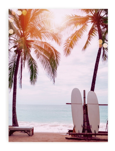 Cuadros Surf Playas Palmeras Surfboards - Diseño A Elección