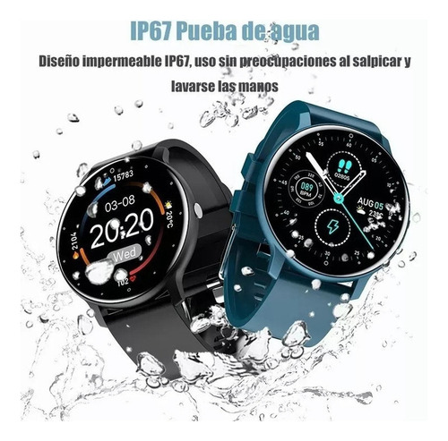 Reloj Inteligente Resistente Al Agua Bluetooth 1.28 Zl02