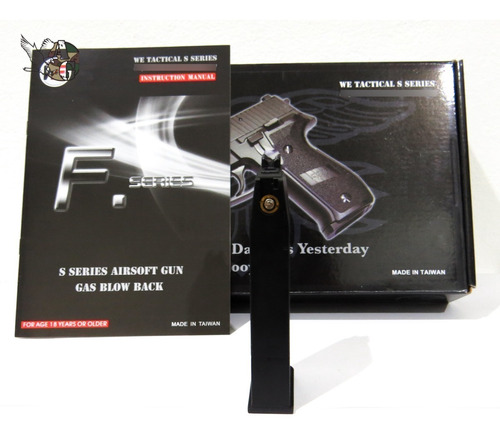 Imagen 2 de 2 de Cargador Pistola Airsoft F226 Negro Full Metal We