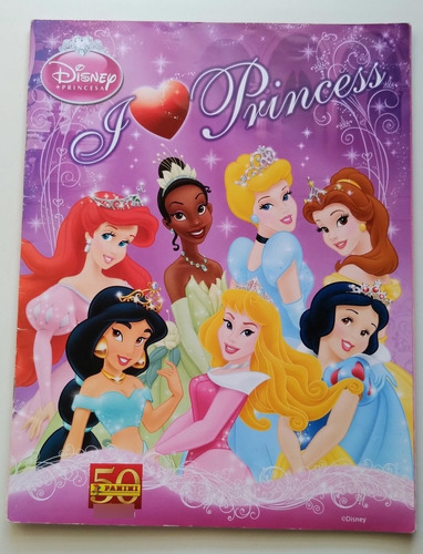 Álbum Disney Princesas I Love Princess 2011 Panini 50 Años J