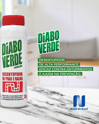 Kit 6 Diabo Verde Granulado 300g