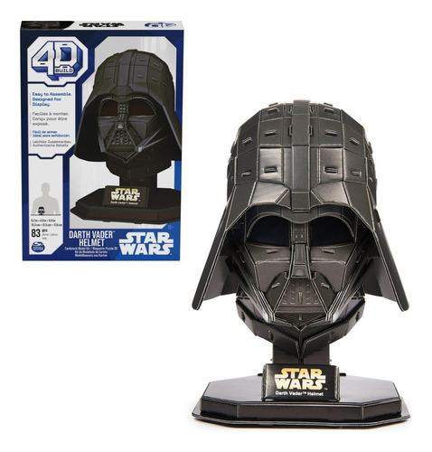 Rompecabezas 4d Build Star War Darth Vader Helmet C/soporte